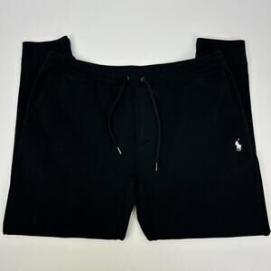 Polo Ralph Lauren Performance Sweatpants Joggers Black Pockets Mens XL X-Large